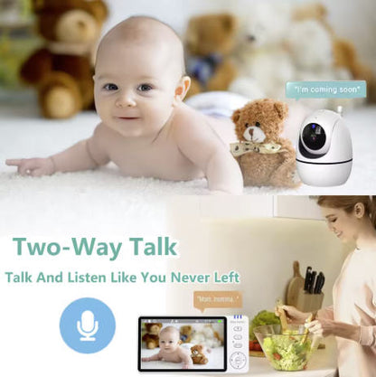 5 Inch Baby Monitor: Pan Tilt- 720P Video- Two-Way Audio- Night Vision