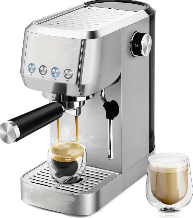 Espresso Machine 20 Bar: Professional Style Cappuccino Maker with Frother